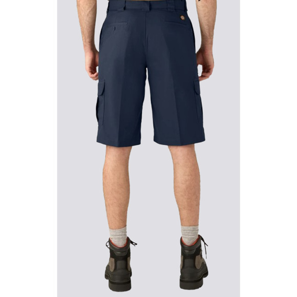 New Mens DICKIES Navy Blue Flex Relaxed Fit 13" Cargo Work Shorts Size 40 - Picture 4 of 7